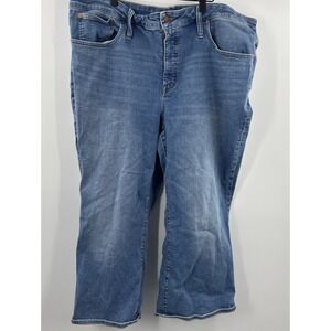 Madewell‎ Jeans Womens  Blue Denim Cali Demi Boot Jean 24W Plus 25 inseam